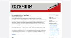 Desktop Screenshot of potemkin-zeitschrift.de
